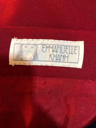 Falda vintage Emmanuelle Khanh fucsia