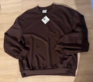 Sudadera Bershka marrón talla L