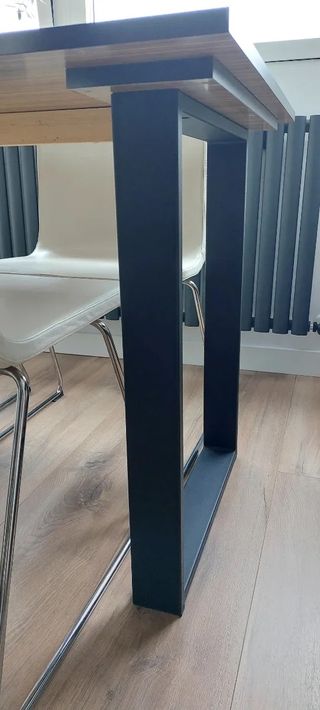 Mesa Comedor Industrial Madera y Metal 150x72