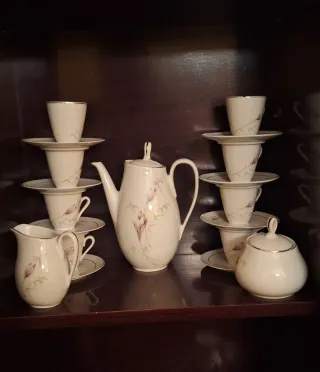 Juego de café vintage de porcelana