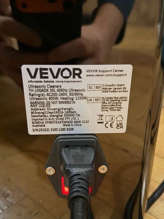 Limpiador Ultrasónico VEVOR 30L