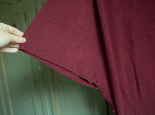 Maglia bordeaux maniche pipistrello L