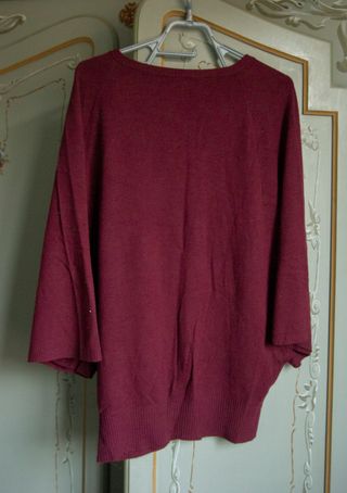 Maglia bordeaux maniche pipistrello L