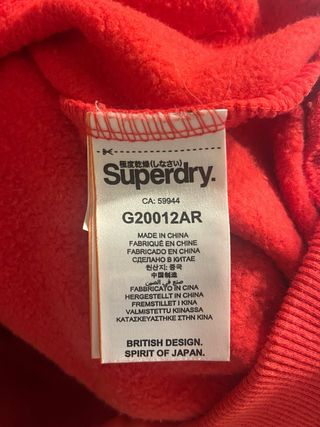 Sudadera Superdry Mujer Roja