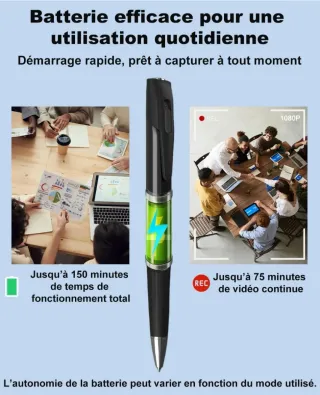 Bolígrafo Espía con Cámara y Accesorios