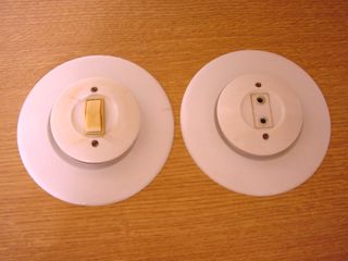 Lote Enchufes e Interruptores Pared Antiguos Retro