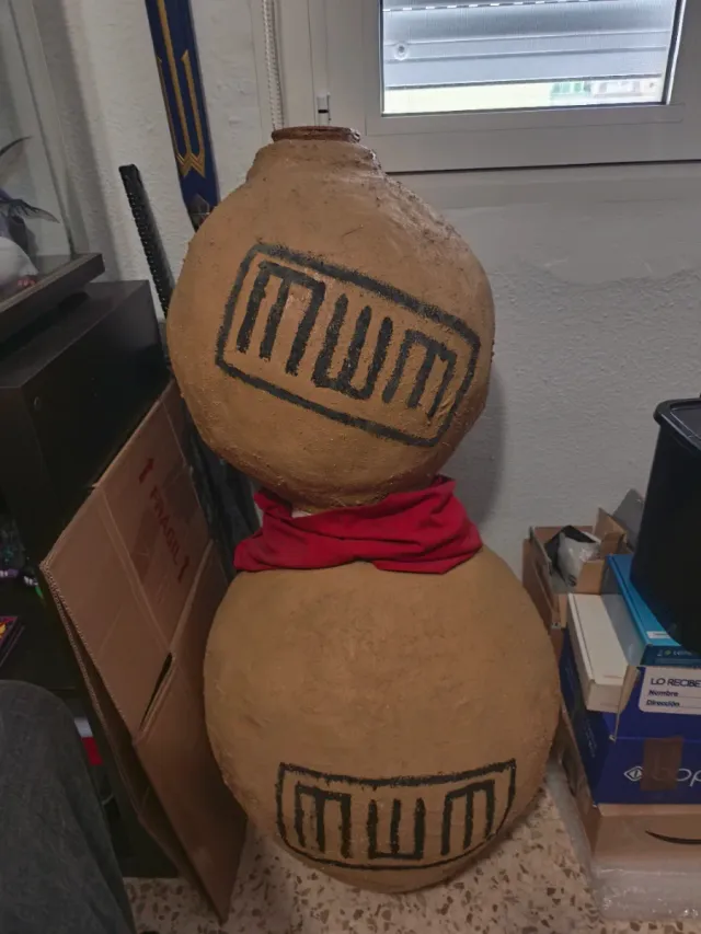 Calabaza Gaara hecha a mano para cosplay
