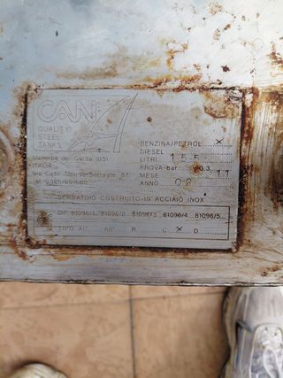 Serbatoio Carburante Barca 150L Acciaio Inox