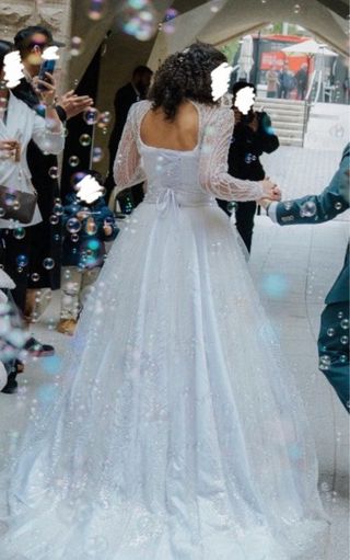 Vestido de Novia Perlado Alta Costura