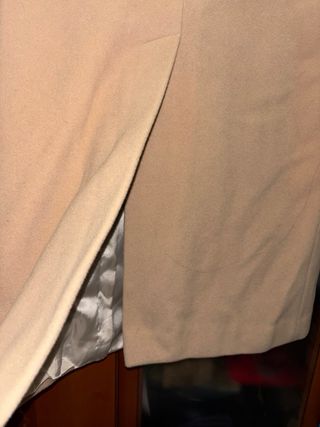 Cappotto beige doppiopetto donna in Lana