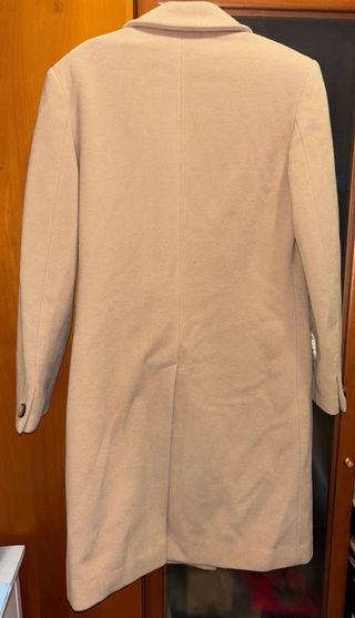 Cappotto beige doppiopetto donna in Lana