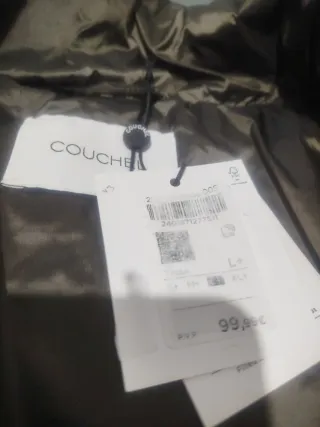 Cazadora Couchel gris con etiqueta