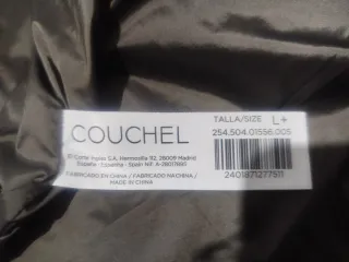 Cazadora Couchel gris con etiqueta