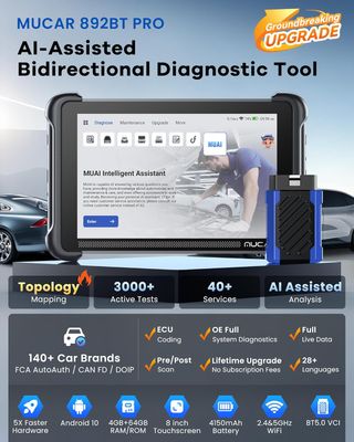 MUCAR 892BT PRO 2026 Diagnóstico OBD2 Bluetooth