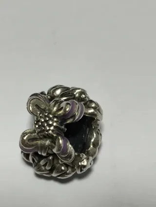 OFERTA_Pandora Charm Ramos Flores Plata Lila