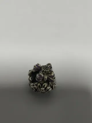 OFERTA_Pandora Charm Ramos Flores Plata Lila