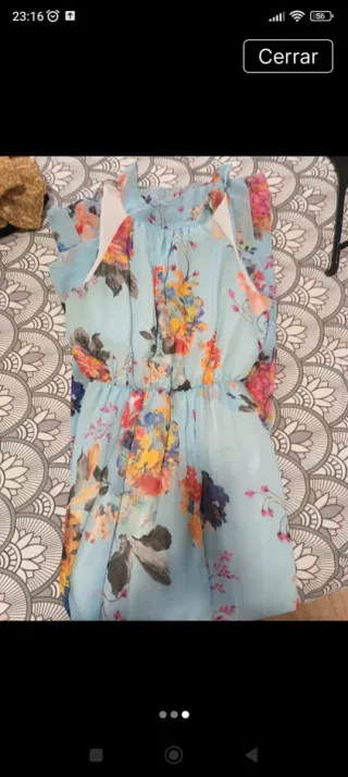 Vestido largo floral talla 38