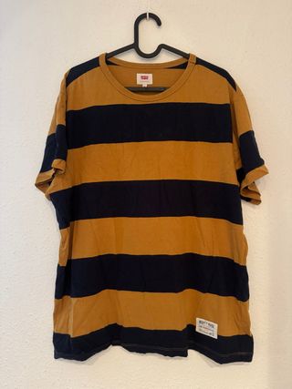 Camiseta Levi's Rayas Marrón y azul