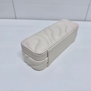 Joyero portátil beige con espejo