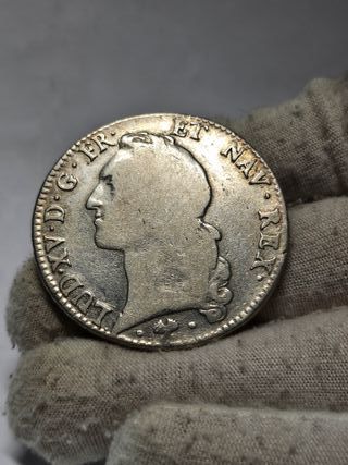 Moneda de plata 1 Ecu 1770 L de Francia Bayonne
