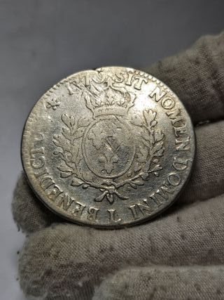 Moneda de plata 1 Ecu 1770 L de Francia Bayonne