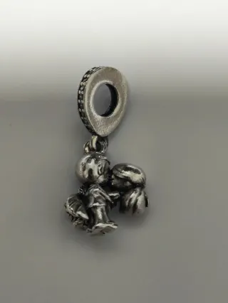 Oferta_Charm Pandora Pareja Beso Plata
