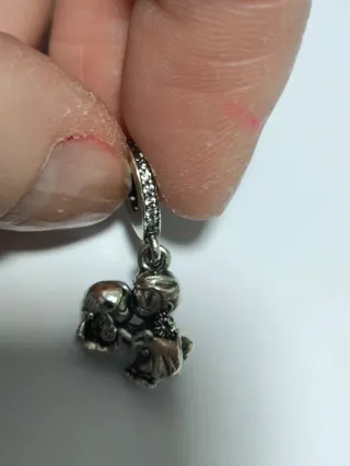 Oferta_Charm Pandora Pareja Beso Plata