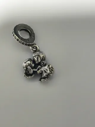 Oferta_Charm Pandora Pareja Beso Plata