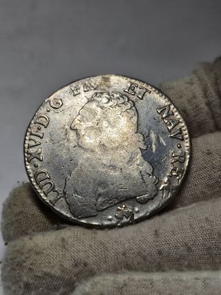 Moneda de plata 1 Ecu 1779 L de Francia Bayonne