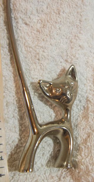 Gattino porta anelli in acciaio