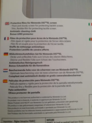 NUEVO.Protectores Pantalla Nintendo DSi XL Bigben