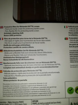 NUEVO.Protectores Pantalla Nintendo DSi XL Bigben