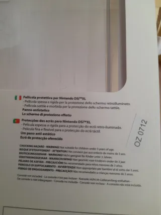 NUEVO.Protectores Pantalla Nintendo DSi XL Bigben