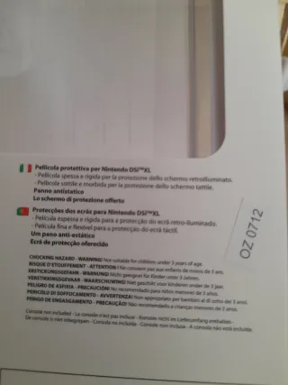 NUEVO.Protectores Pantalla Nintendo DSi XL Bigben
