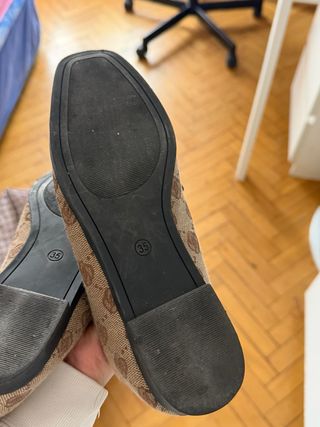 Mocasines estilo Gucci estampado Talla 35