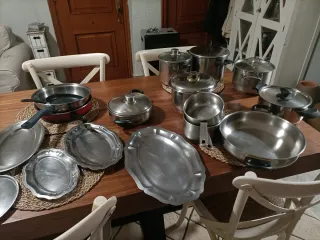 Set de Ollas de Acero Inoxidable Inducción todas