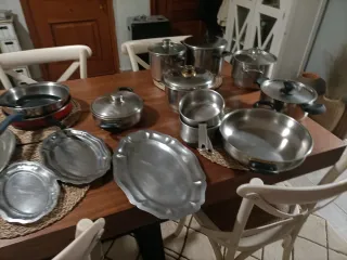 Set de Ollas de Acero Inoxidable Inducción todas