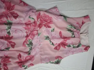 Abito lungo donna floreale rosa