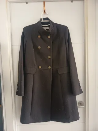 Abrigo negro Formul@ militar mujer