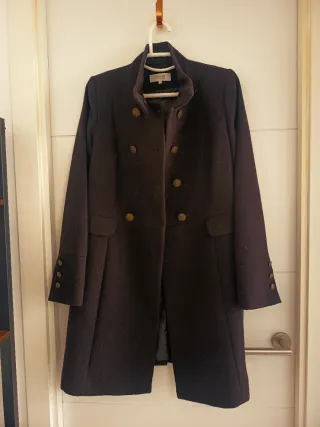 Abrigo negro Formul@ militar mujer