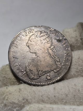 Moneda de plata 1 Ecu 1783 A de Francia París