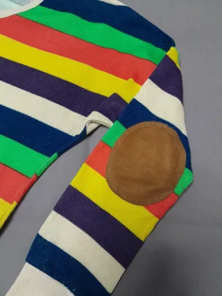 Jersey rayas multicolor con parches