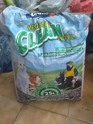 ¡¡¡ LECHO PAPEL VEGETAL CLEAN 25L !!!