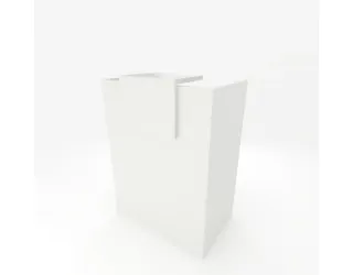 Mostrador de negocio blanco