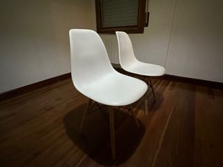 Sillas estilo nórdico blancas (2 unidades)