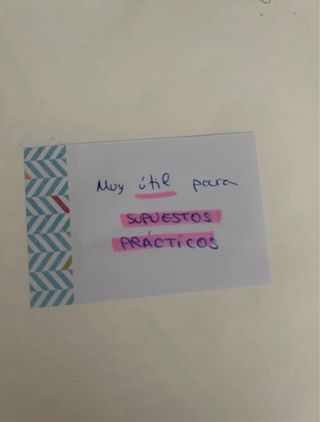 Útil para supuestos y temas. Oposiciones PT