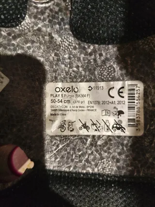 Casco Morado Oxelo Talla 50-54