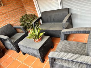 Conjunto de Muebles de Jardín Ratán