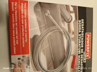 Desatascador manual Powerfix Profi 5m