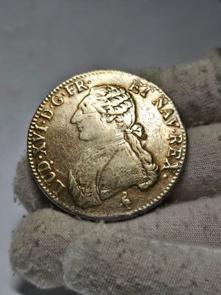Moneda de plata 1 Ecu 1783 L de Francia Bayonne